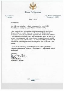 U.S. House of Representatives Mark DeSaulnier letter